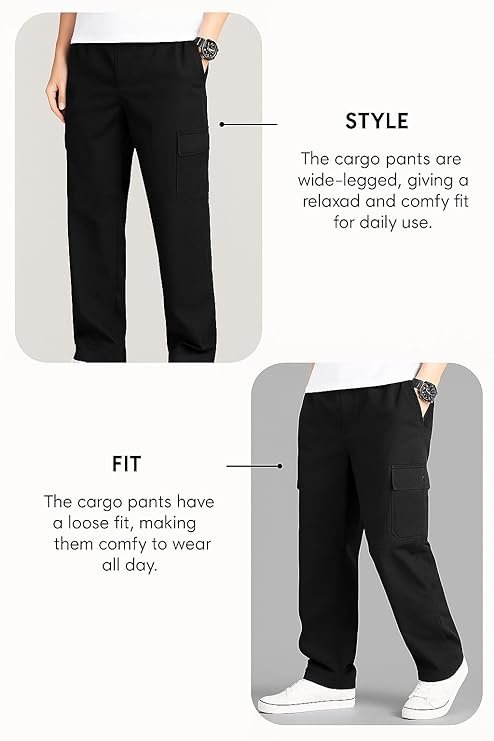 Lymio Men Cargo || Men Cargo Pants || - Image 4