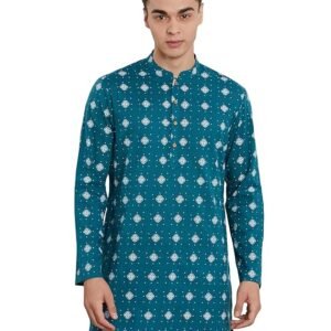 Amazon Brand - Symbol Men's 100% Cotton Everyday Mid Length Casual Kurta